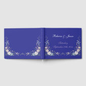 Regal Blue Vintag Elegante Gärten Gästebuch (Voll)