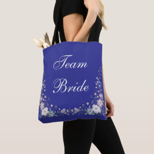 Regal Blue Vintag Elegante Gärten Tasche