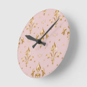 Regal Blush Wall Clock Runde Wanduhr (Winkel)