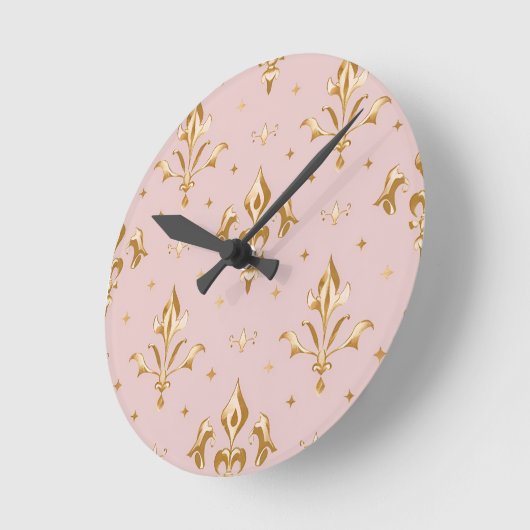 Regal Blush Wall Clock Runde Wanduhr (Winkel)
