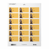 Regal Brown Owl Gift Tag Adressaufkleber (Vorne)