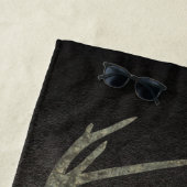 Regal Buck Trophy Deer Silhouette in Camouflage Strandtuch (Beispiel)