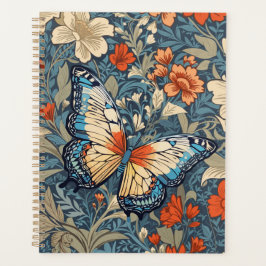 Regal Butterfly Amidst William Morris Floral Planer