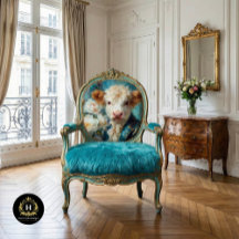 Regal Calf Aquamarin Brocade Decoupage
