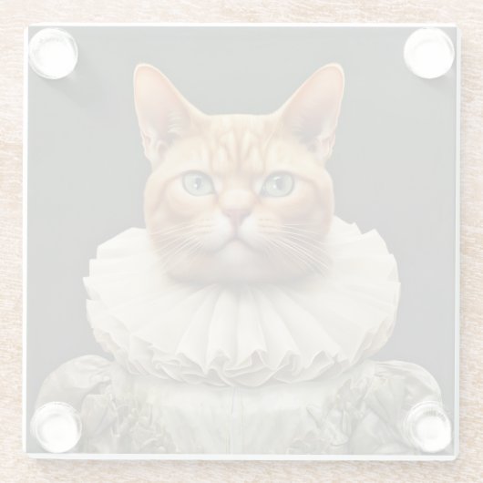 Regal Cat Glasuntersetzer (Rückseite)