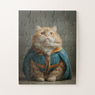 Regal Cat in Blue Cloak - Puzzle