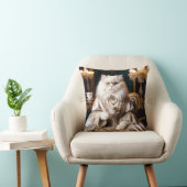 Regal Cat in Gown Kissen (Stuhl )