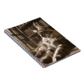 Regal Cat Library Notebook Notizblock (Rechte Seite)