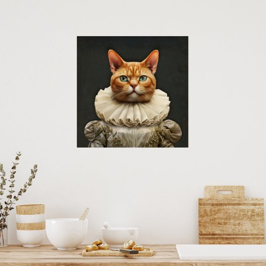 Regal Cat Poster (Küche)