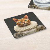 Regal Cat Rechteckiger Pappuntersetzer (angewinkelt)