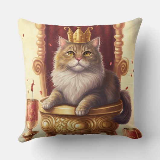 Regal Cat Throne Kissen (Rückseite)