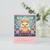 " REGAL CHICK " POSTKARTE (Stehend Vorderseite)