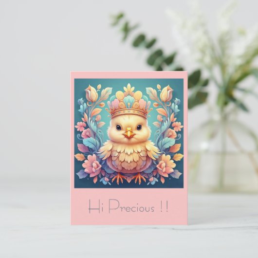 " REGAL CHICK " POSTKARTE (Stehend Vorderseite)