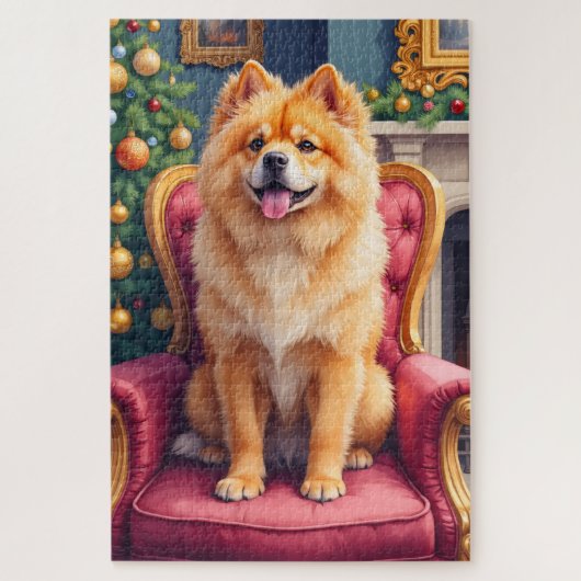 Regal Chow Chow by Grand Christmas Tree Holiday Puzzle (Vertikal)