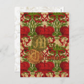 Regal Christmas Greetings Feiertagspostkarte (Vorne/Hinten)