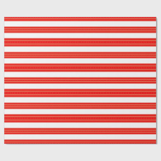 Regal Christmas Stripes Geschenkpapier (Flach)