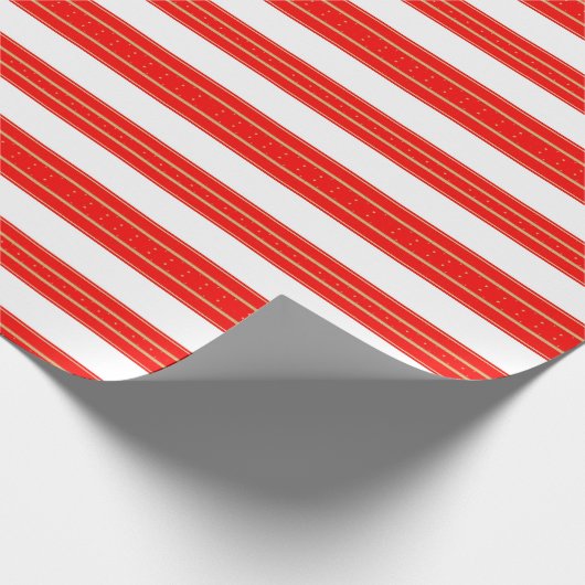 Regal Christmas Stripes Geschenkpapier (Ecke)