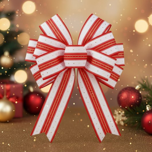 Regal Christmas Stripes Ripsband