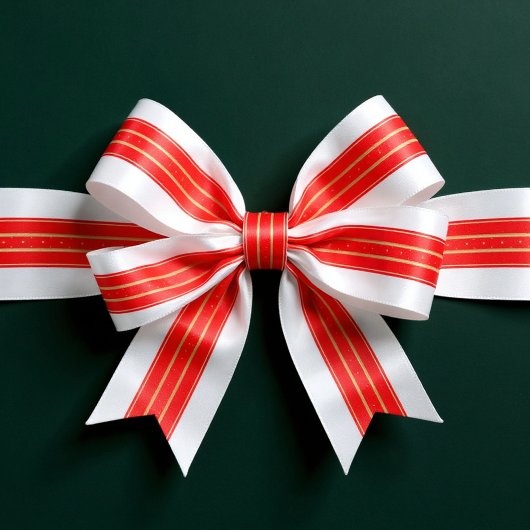 Regal Christmas Stripes Satinband