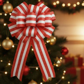 Regal Christmas Stripes Satinband