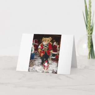 Regal Christmas Teddy Bären Holiday Art Printing Feiertagskarte