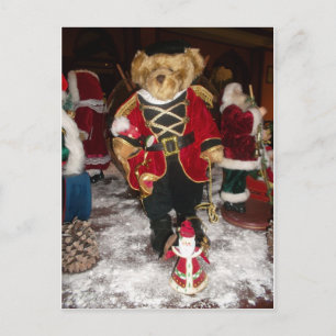 Regal Christmas Teddy Bären Holiday Art Printing Feiertagspostkarte