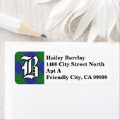 Regal Clan Barclay Jagd Tartan Monogram (Insitu)