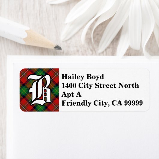 Regal Clan Boyd Tartan Monogram (Insitu)