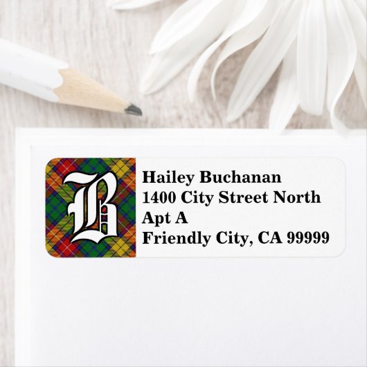 Regal Clan Buchanan Tartan Monogram (Insitu)