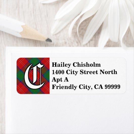 Regal Clan Chisholm Tartan Monogram (Insitu)