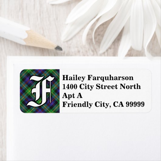 Regal Clan Farquharson Tartan Monogram (Insitu)