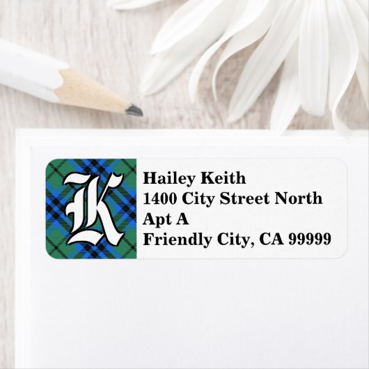 Regal Clan Keith Tartan Monogram (Insitu)