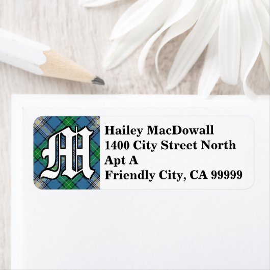 Regal Clan MacDowall Tartan Monogram (Insitu)