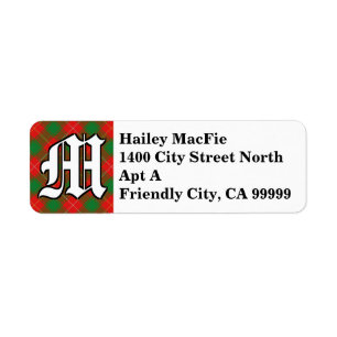 Regal Clan MacFie Tartan Monogram