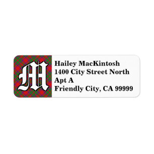 Regal Clan MacKintosh Tartan Monogram