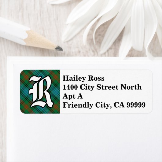 Regal Clan Ross Tartan Monogram (Insitu)