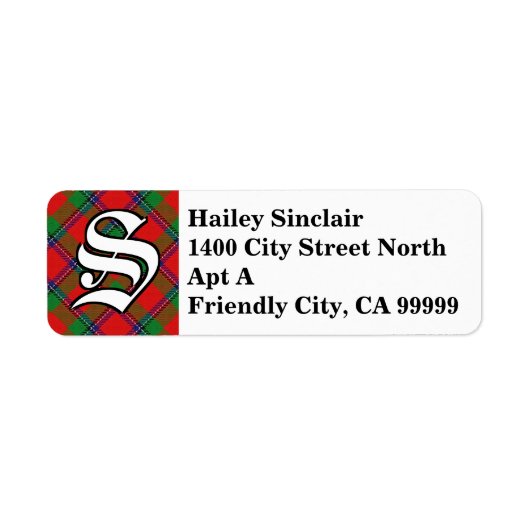 Regal Clan Sinclair Tartan Monogram (Vorne)