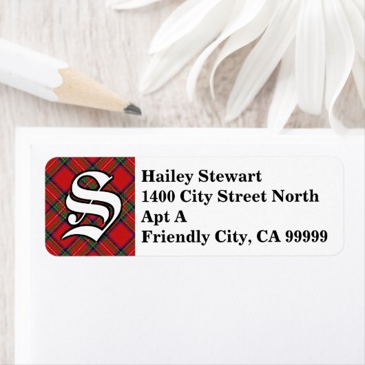 Regal Clan Stewart Tartan Monogram (Insitu)