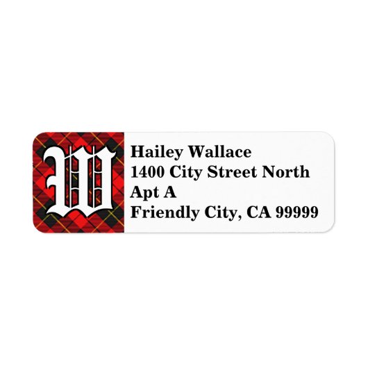 Regal Clan Wallace Tartan Monogram (Vorne)