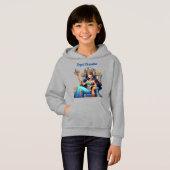Regal Cleopatra Cartoon Hoodie (Vorne ganz)
