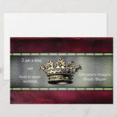 Regal Crown Design for the Controlling Individual Briefpapier (Vorne/Hinten)