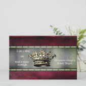 Regal Crown Design for the Controlling Individual Briefpapier (Stehend Vorderseite)