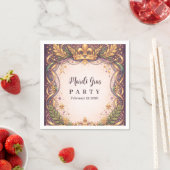 Regal Crown Fleur-de-Lis Mardi Gras Serviette (Beispiel)