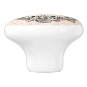 Regal Crown Queen Bee auf französischer Hand Keramikknauf (Seitenansicht)