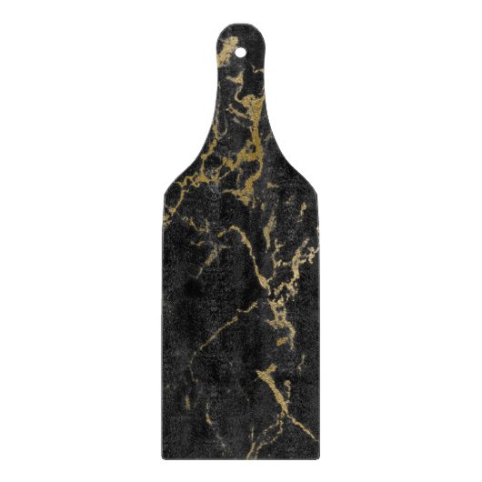 Regal Decorative Marmor Inspiriert BLACK GOLD Schneidebrett (Vorderseite)