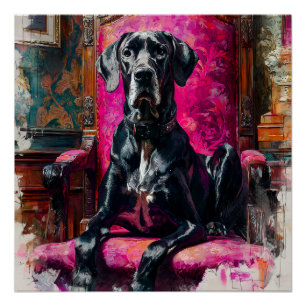 Regal Deutsche Dogge Poster