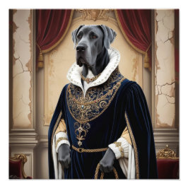 Regal Dog in der Renaissance-Attraktion - Digitale Fotodruck
