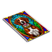 Regal Dog Portrait mit Lavish Gold Frame Notizblock (Rechte Seite)