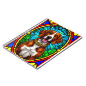 Regal Dog Portrait mit Lavish Gold Frame Notizblock (Linke Seite)