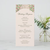 Regal Doors Elegant Faux Foil Wedding Programm (Stehend Vorderseite)